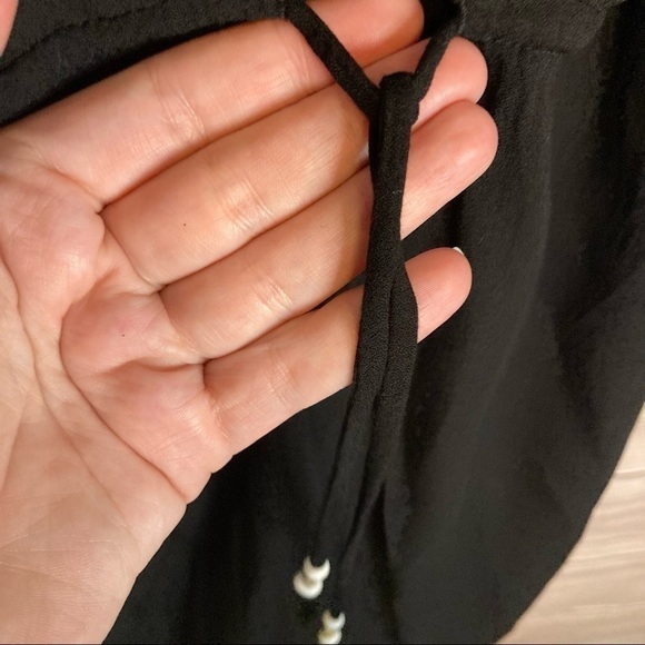 YOUNG Fabulous Broke Black Nova Mini Dress with Crochet Sleeves - Picture 4 of 11